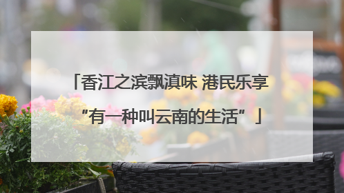 香江之滨飘滇味 港民乐享“有一种叫云南的生活”