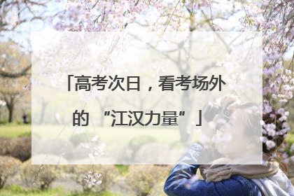 高考次日，看考场外的 “江汉力量”