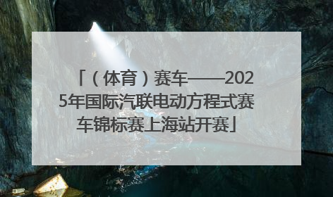 （体育）赛车——2025年国际汽联电动方程式赛车锦标赛上海站开赛