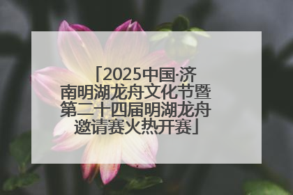 2025中国·济南明湖龙舟文化节暨第二十四届明湖龙舟邀请赛火热开赛