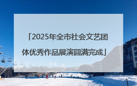 2025年全市社会文艺团体优秀作品展演圆满完成