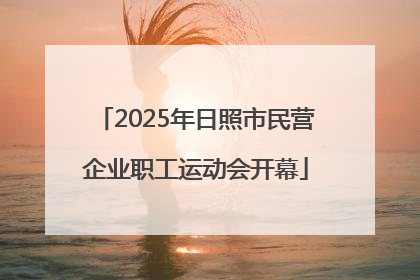 2025年日照市民营企业职工运动会开幕