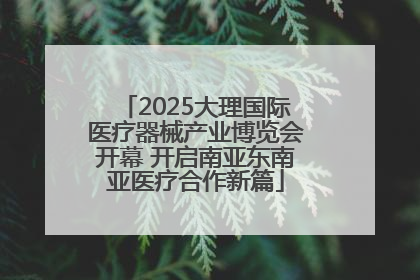 2025大理国际医疗器械产业博览会开幕 开启南亚东南亚医疗合作新篇