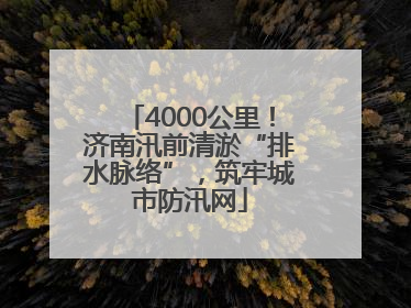 4000公里！济南汛前清淤“排水脉络”，筑牢城市防汛网
