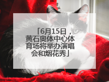 6月15日，黄石奥体中心体育场将举办演唱会和烟花秀