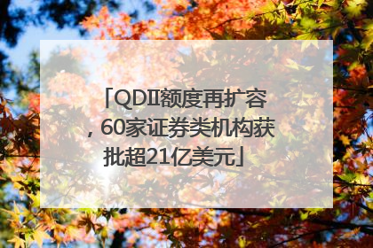 QDII额度再扩容，60家证券类机构获批超21亿美元